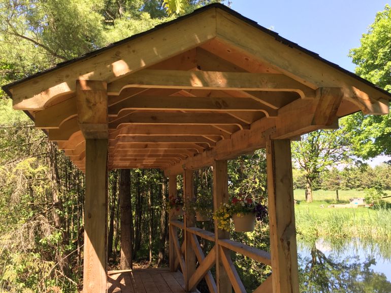 Backyard Covered Bridge WoodMizer Personal Best Contest
